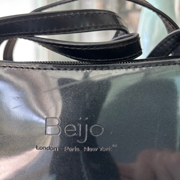 NWT Beijo Black Patent Bag - Picture 3 of 9